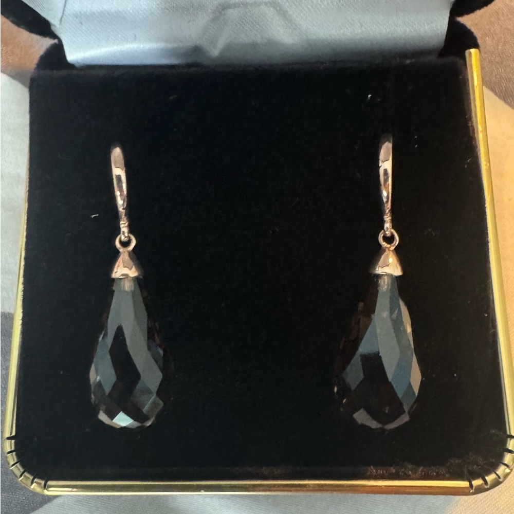 EFFY BH 14K Rose Gold Smoky Quartz Drop Earrings